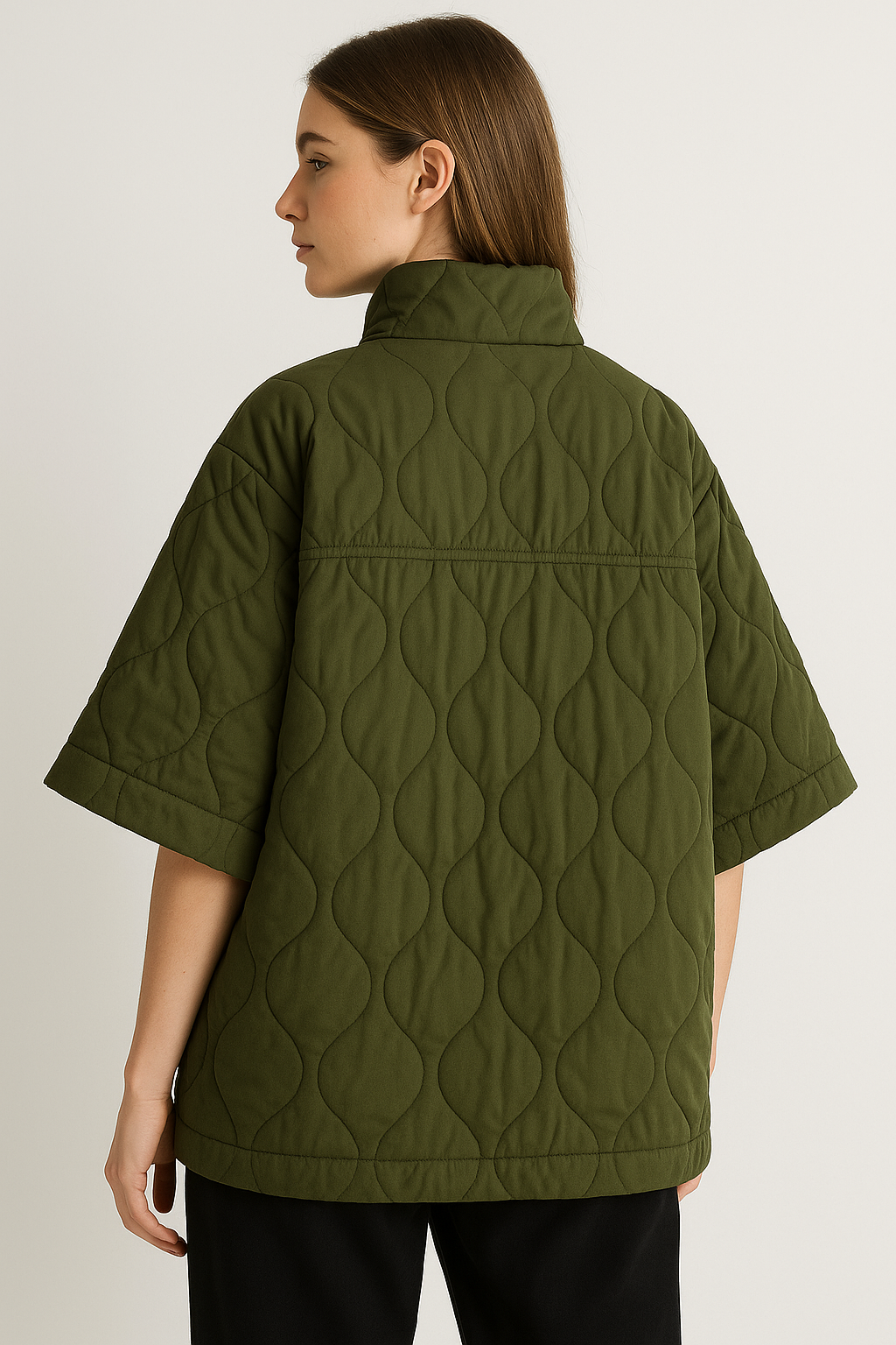 Quilted Cape Winter Coat Stylish Design for Women | Noelle
