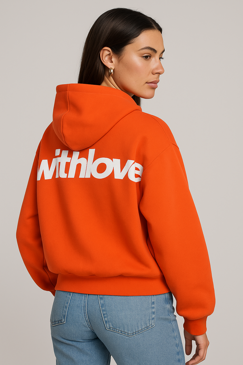 Noelle – Self-Love Statement Hoodie Orange