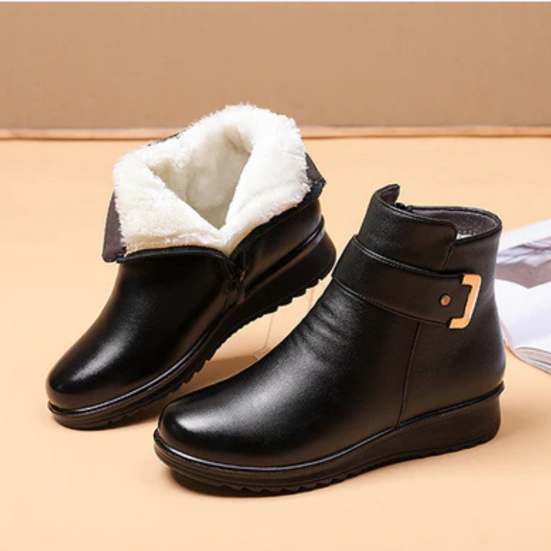 Leather Boots with Lining for Women | Nova