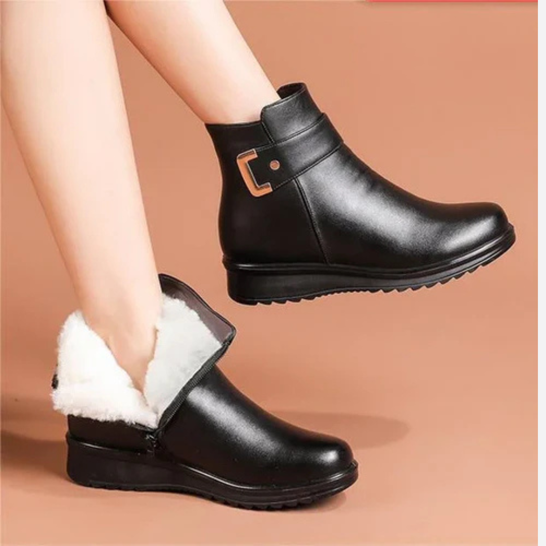 Leather Boots with Lining for Women | Nova