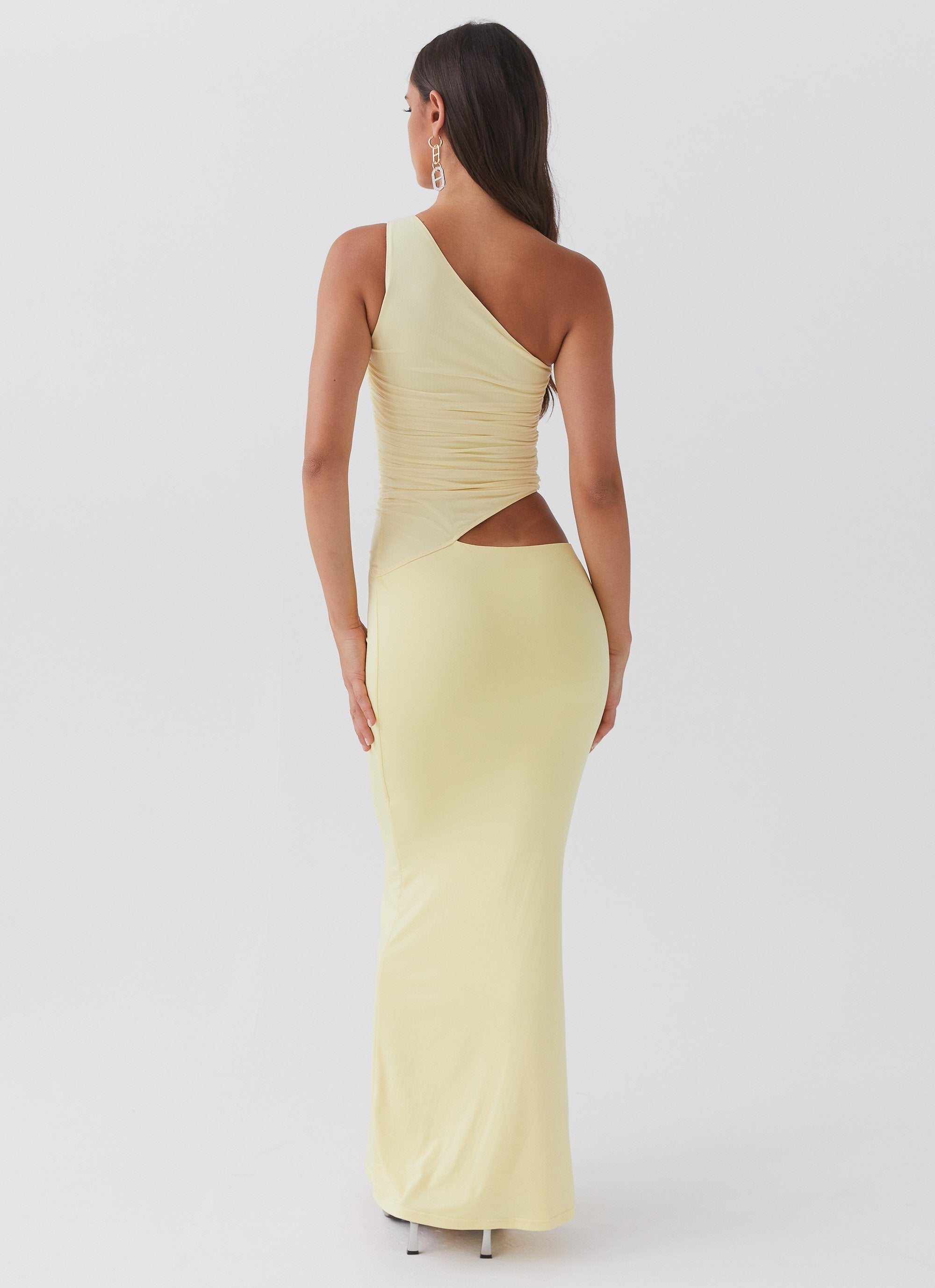 One-Shoulder Cut-Out Maxi Dress for Women | Clara