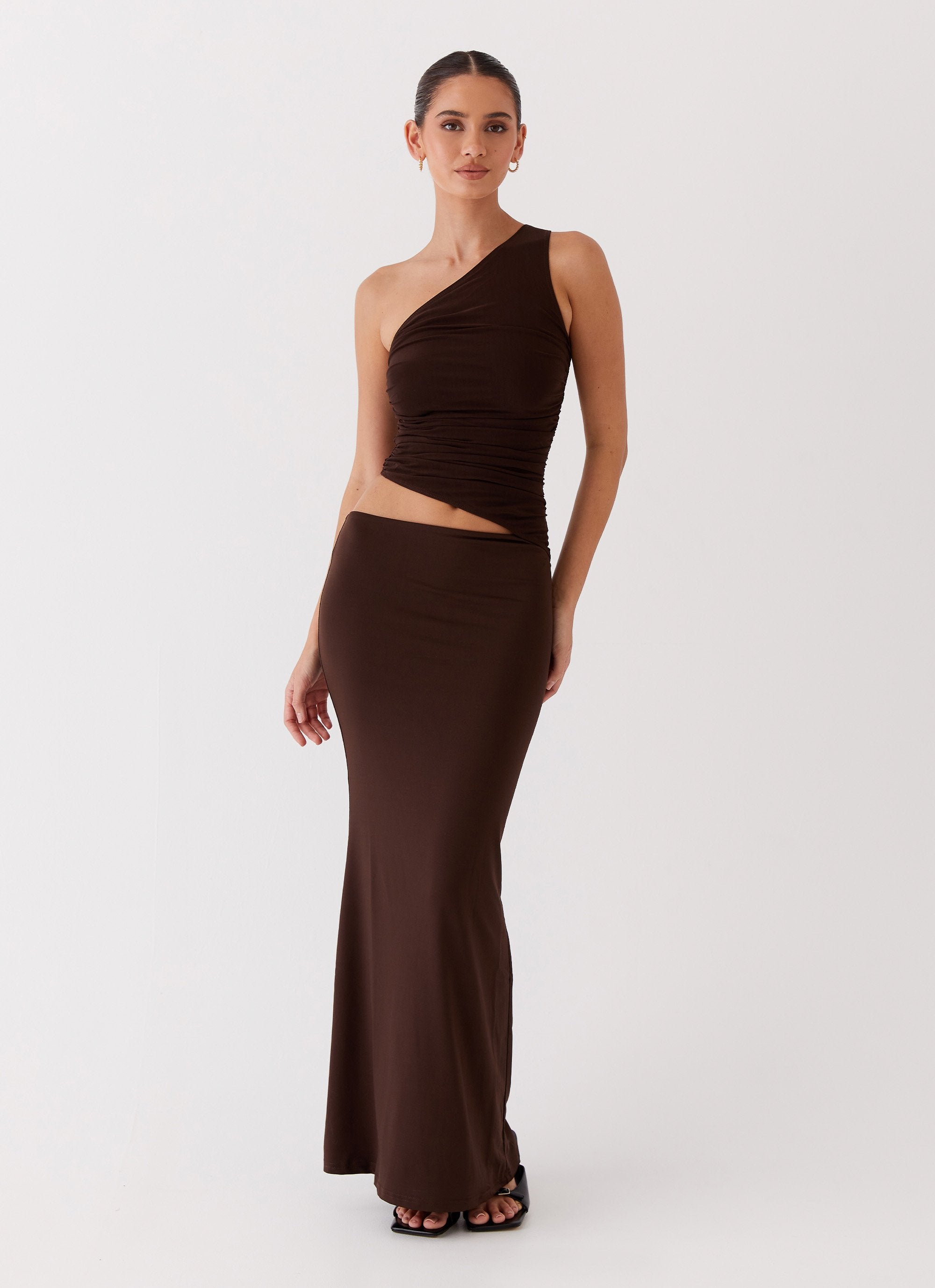 One-Shoulder Cut-Out Maxi Dress for Women | Clara Brown