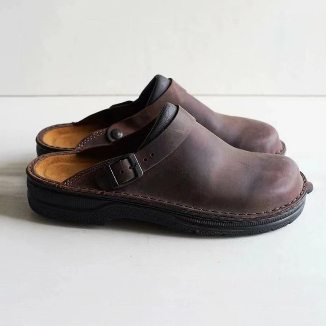 Orvian – Orthopedic Comfort Clogs Dark Brown