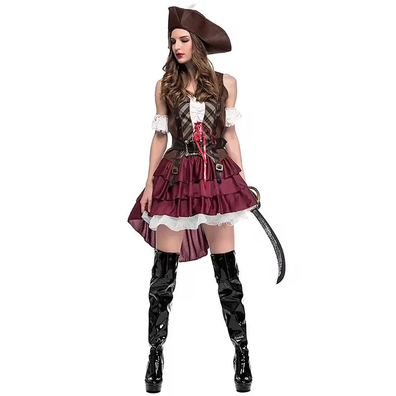 Pirate Captain Party Costume Dress for Women | Marisol
