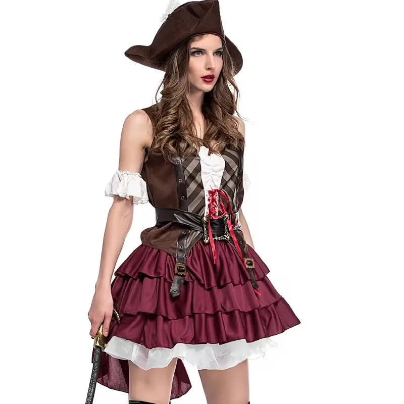 Pirate Captain Party Costume Dress for Women | Marisol