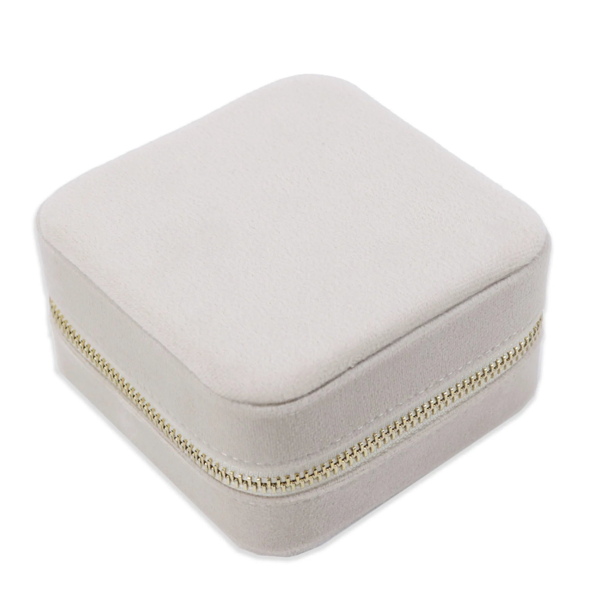 Portable Leather Travel Jewelry Box for Women | Amora Cream