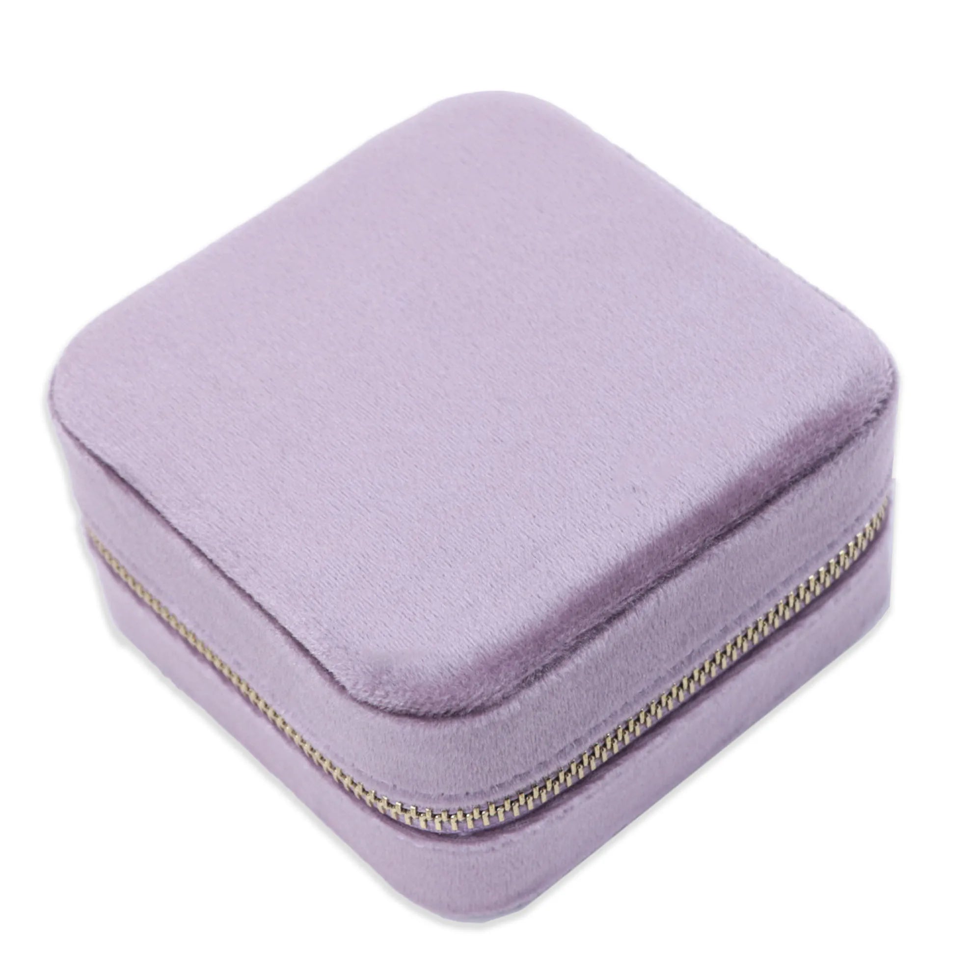 Portable Leather Travel Jewelry Box for Women | Amora Purple