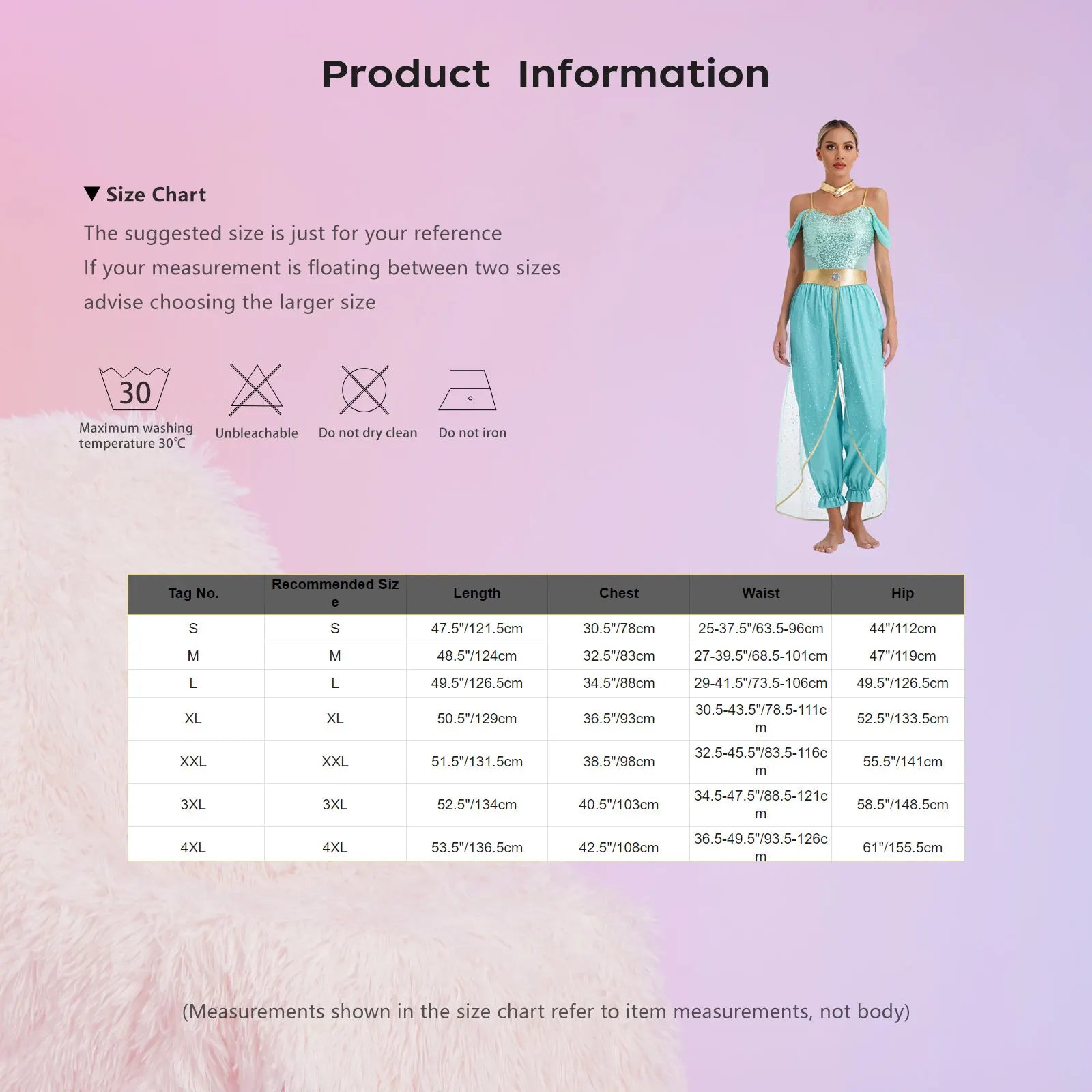 Princess Jasmine Inspired Party Costume Set for Women | Alira