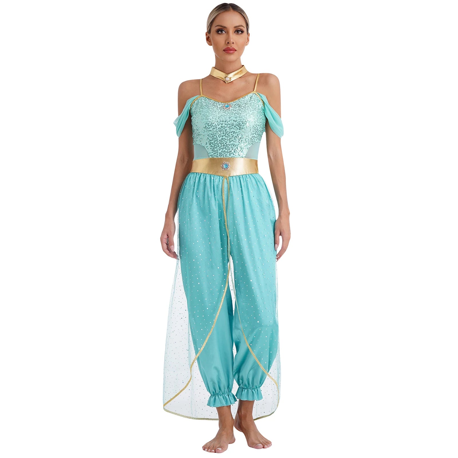 Princess Jasmine Inspired Party Costume Set for Women | Alira