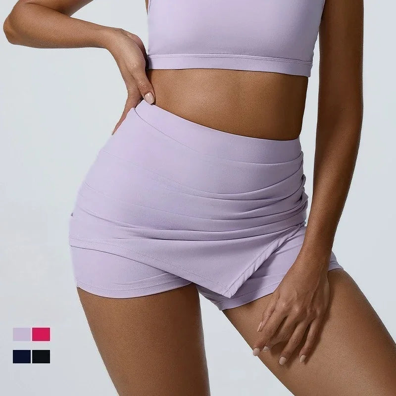 Quick-Drying Tennis Skirt with Built-in Shorts for Women | Shuvee