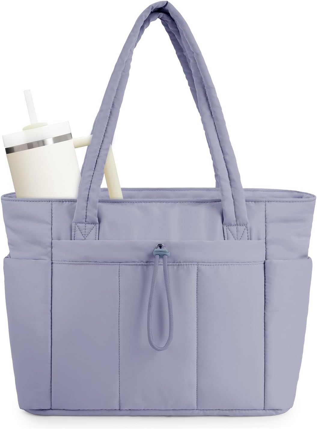Quilted Water-Resistant Quilted Nylon Tote Bag for Women | Arlene Blue