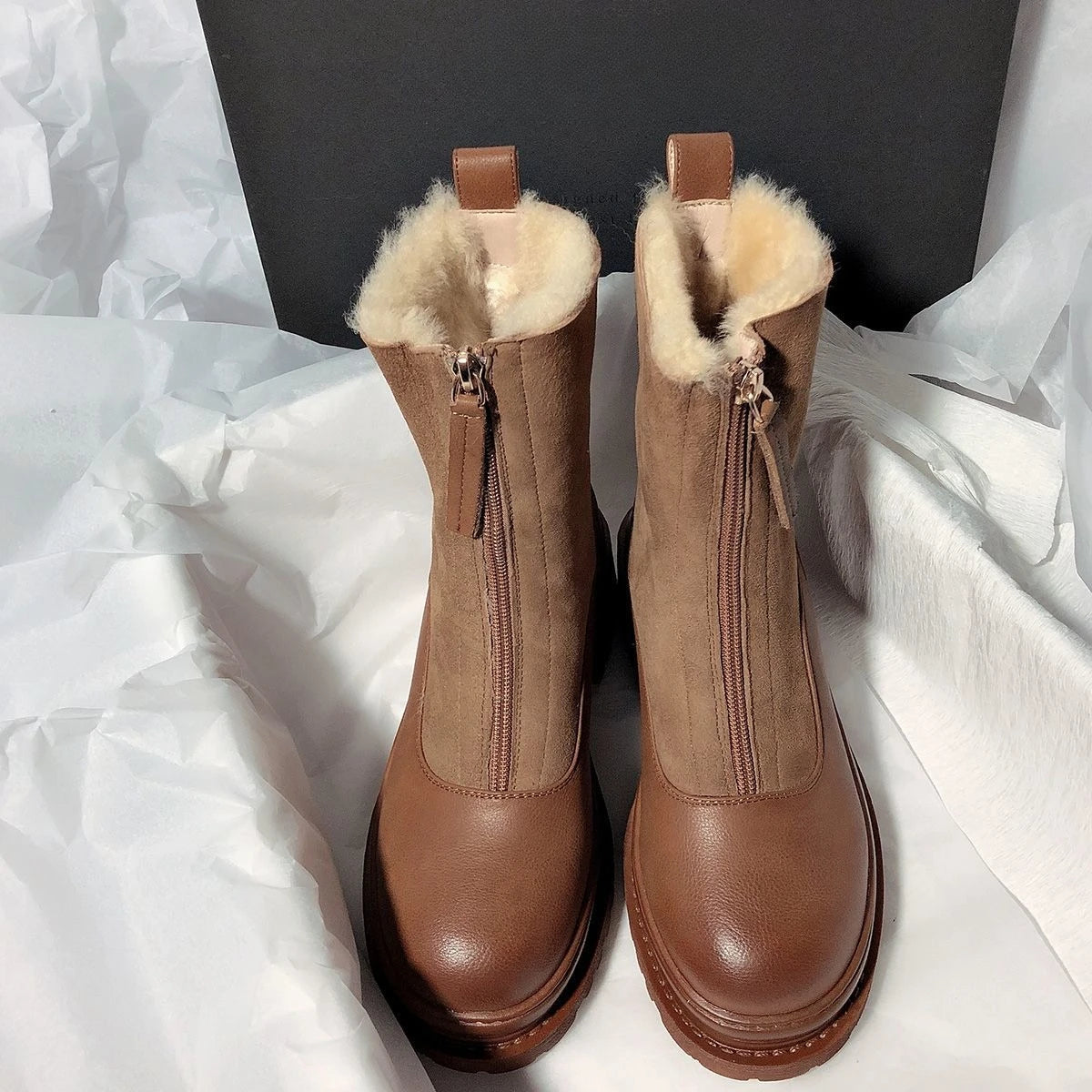 Ravel | Waterproof Shearling Zip Snow Boots