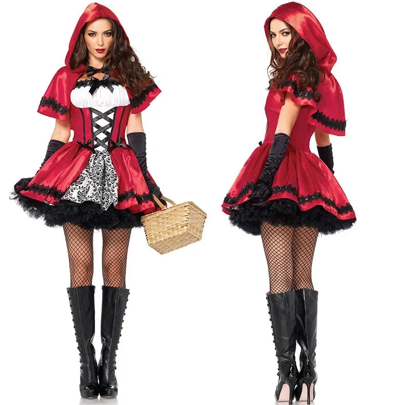 Red Riding Hood Party Costume Dress for Women | Scarlet