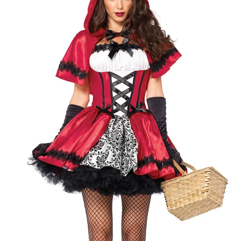 Red Riding Hood Party Costume Dress for Women | Scarlet