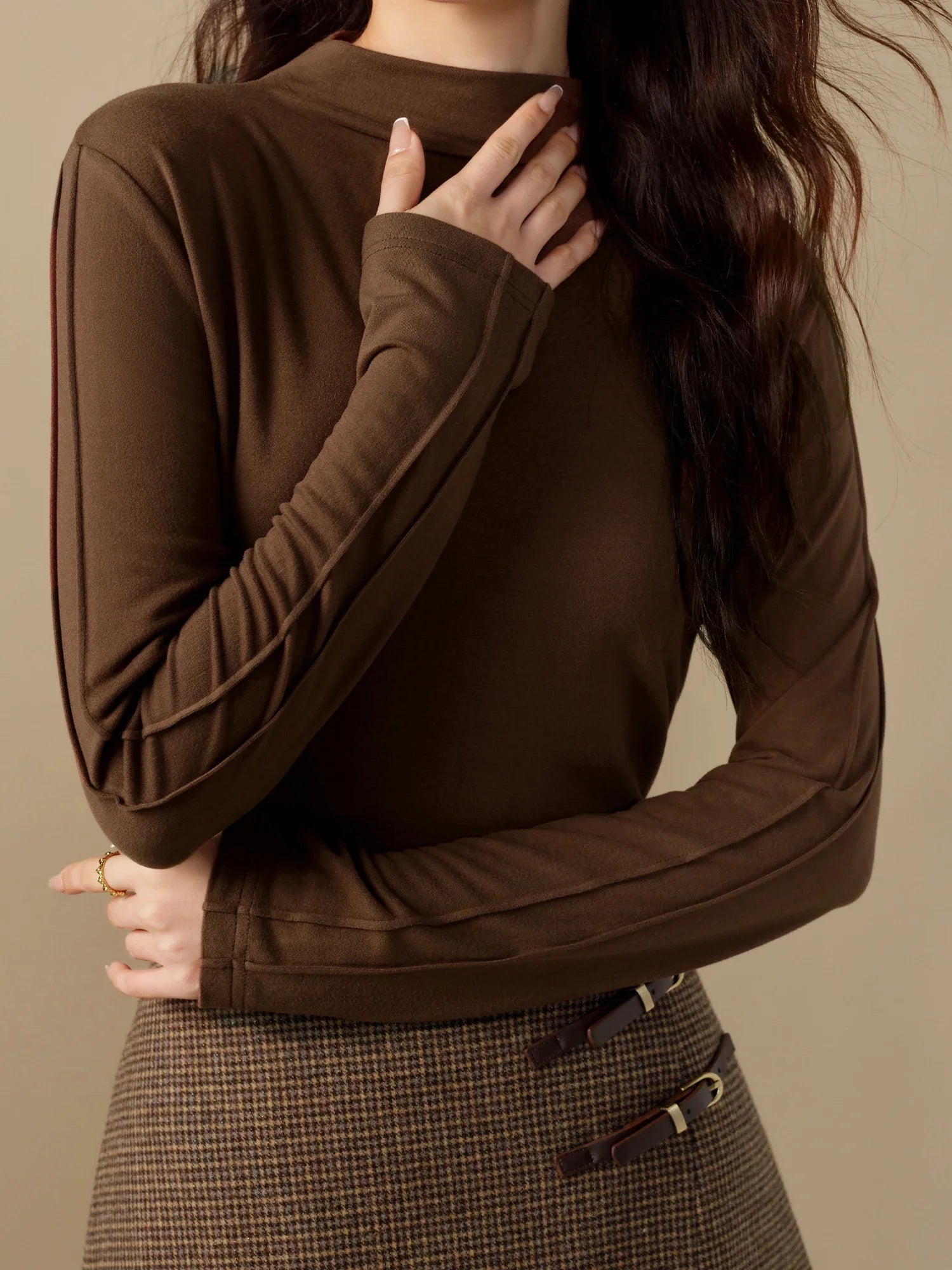 Wool Mock Neck Pullover for Women | Renata