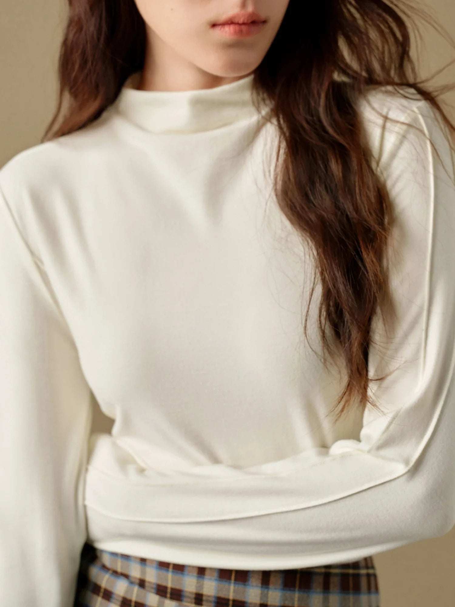 Wool Mock Neck Pullover for Women | Renata