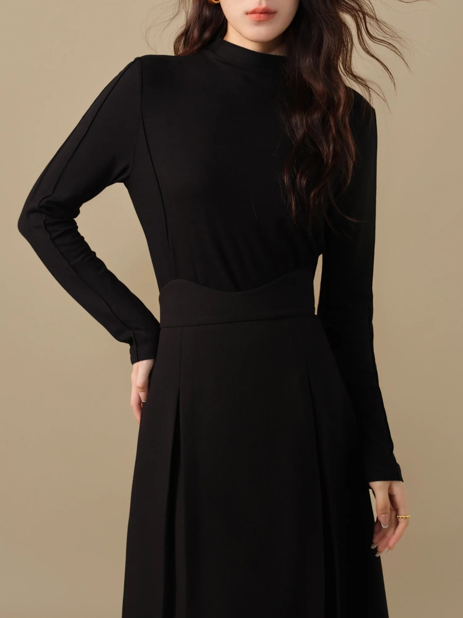 Wool Mock Neck Pullover for Women | Renata