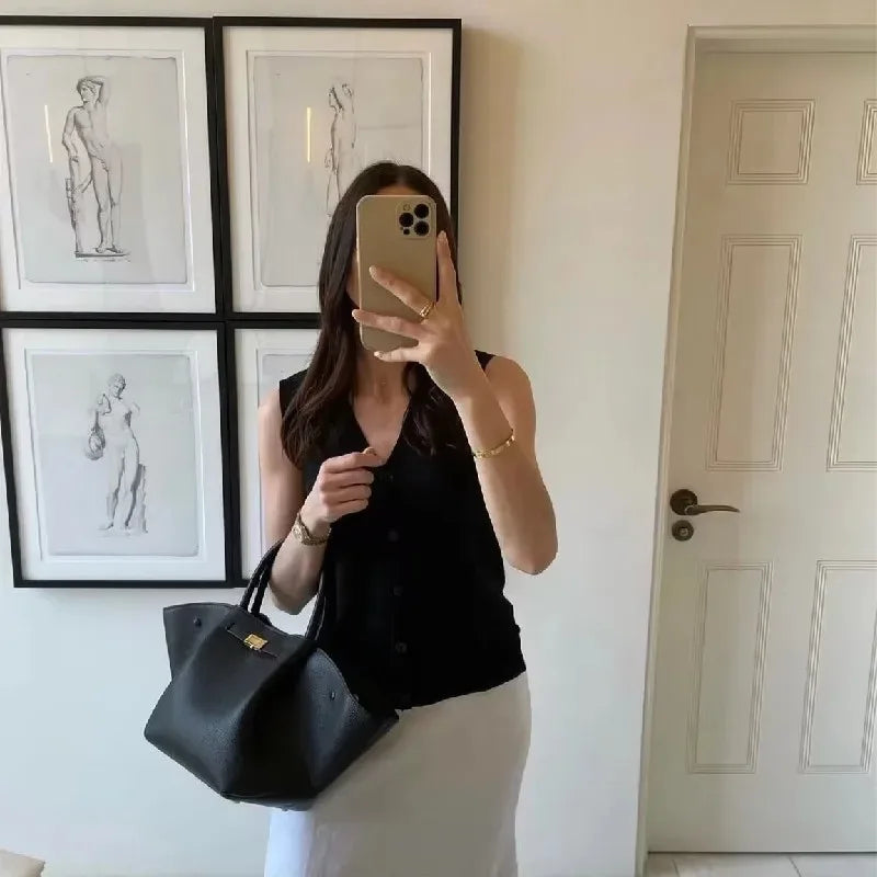Renley – Trapezoid Structured Tote Bag