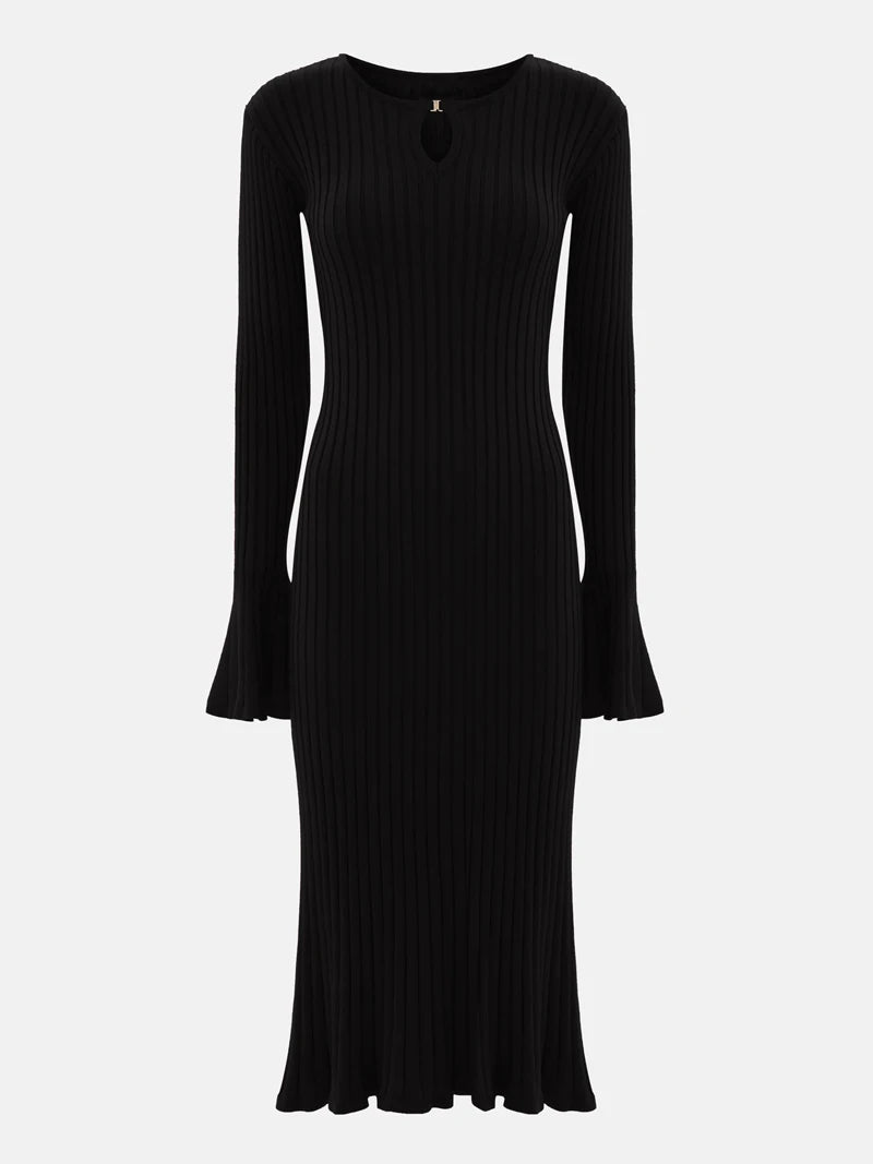 Christmas Midi Dress For Women | Luminara Black