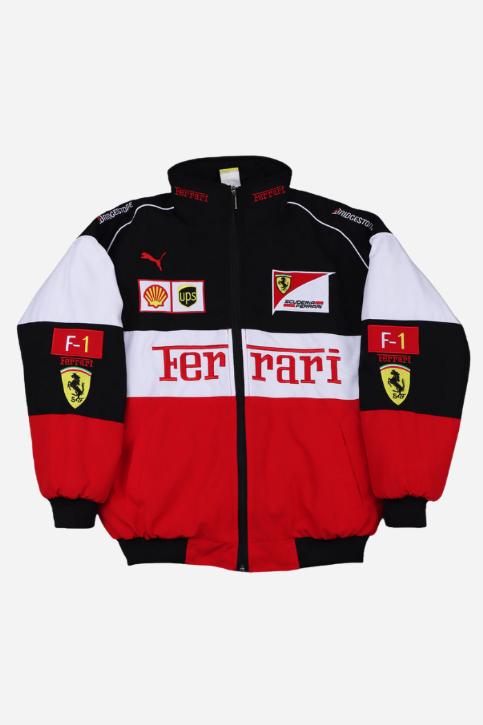 F1 Racing Jacket Retro Style Zip Up | Rivana