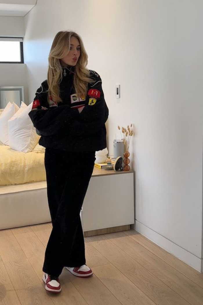 F1 Racing Jacket Retro Style Zip Up | Rivana