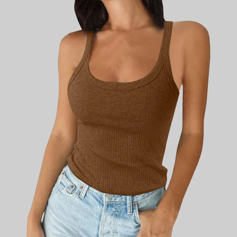 Round Neck Solid Top T-Shirt for Women | Virella