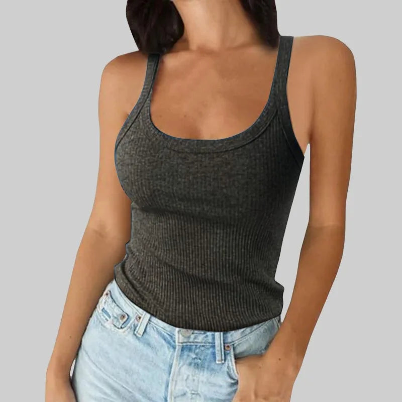 Round Neck Solid Top T-Shirt for Women | Virella