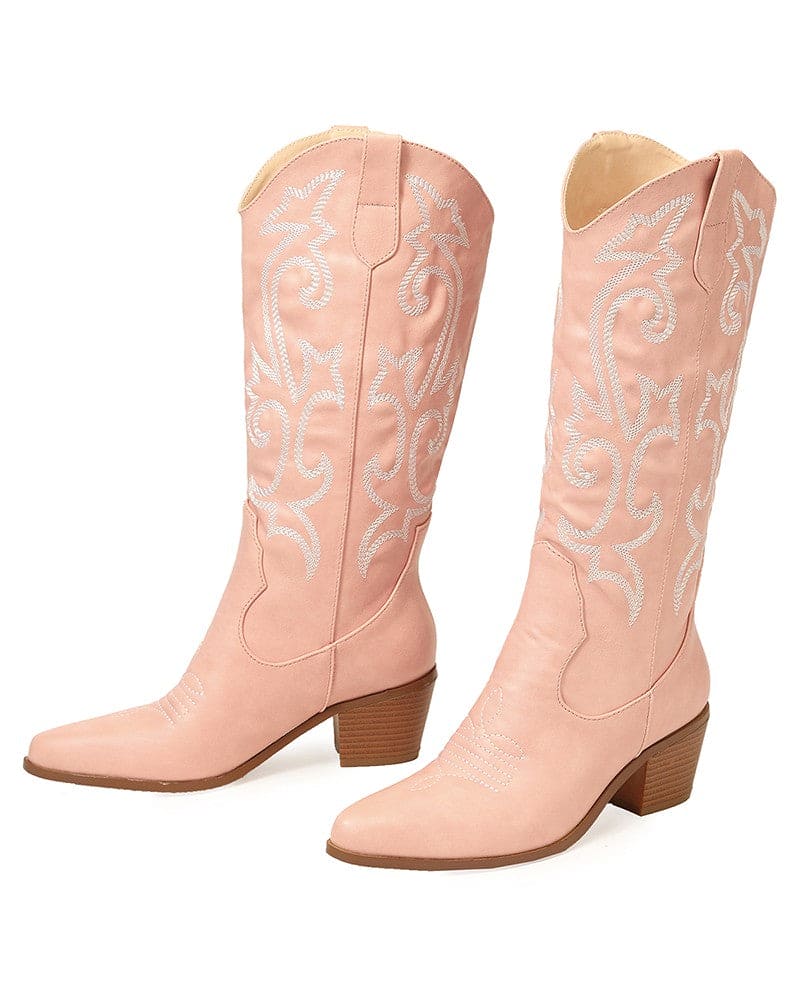 Rowena - Western Embroidered Boots