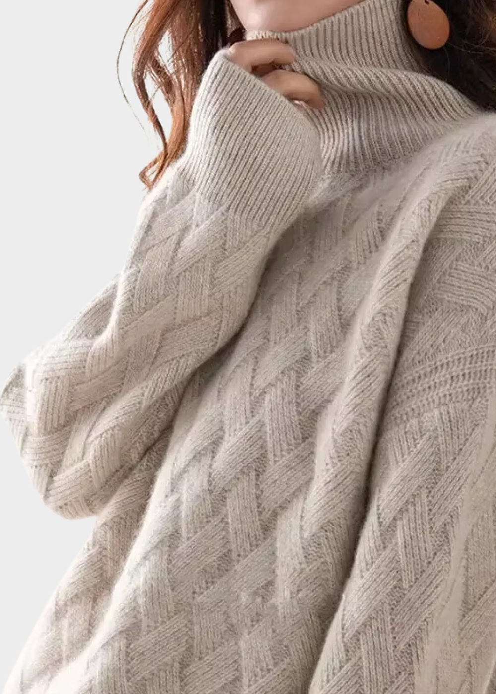 Turtleneck Sweater Regular Fit for Women | Sarina