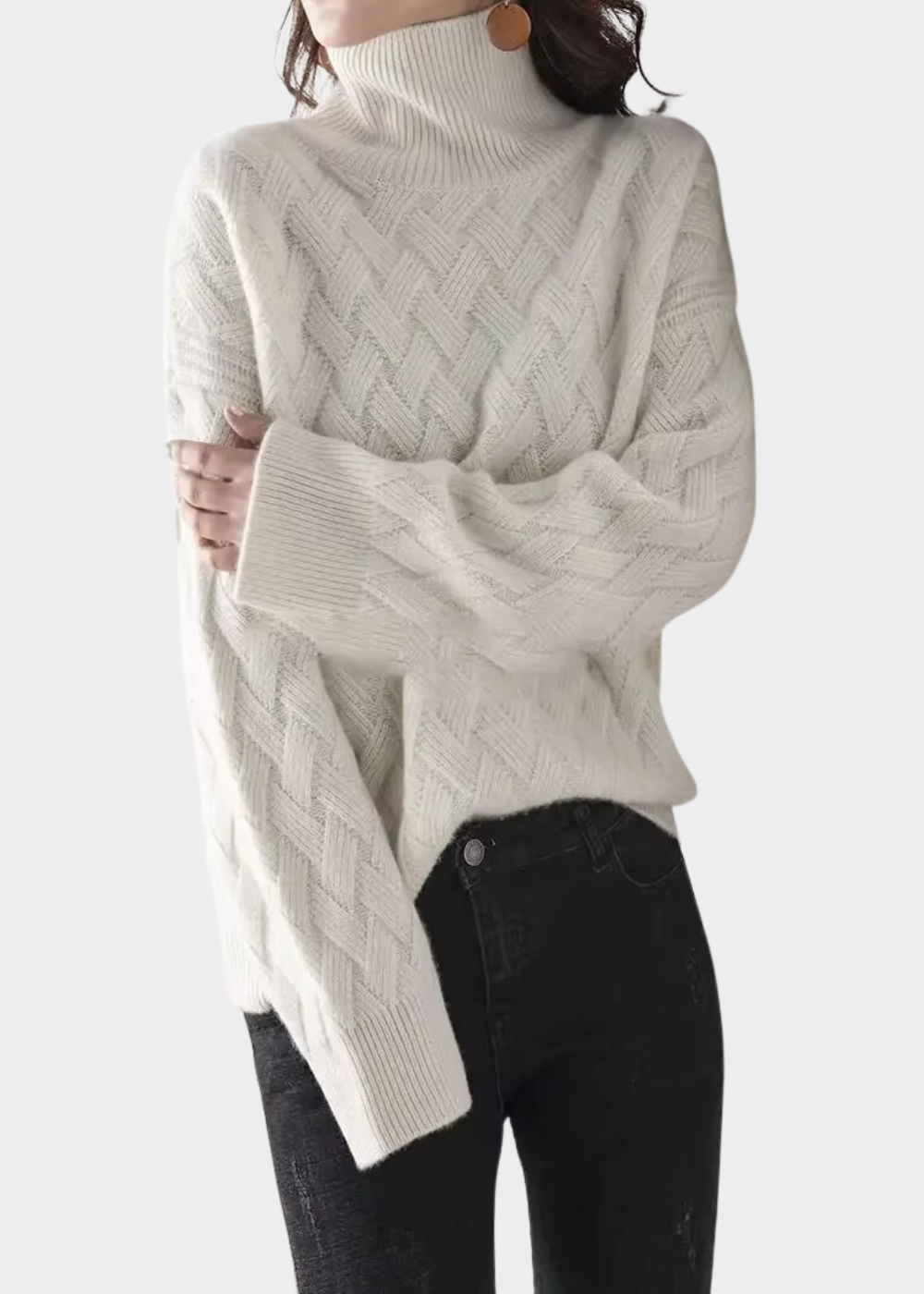 Turtleneck Sweater Regular Fit for Women | Sarina