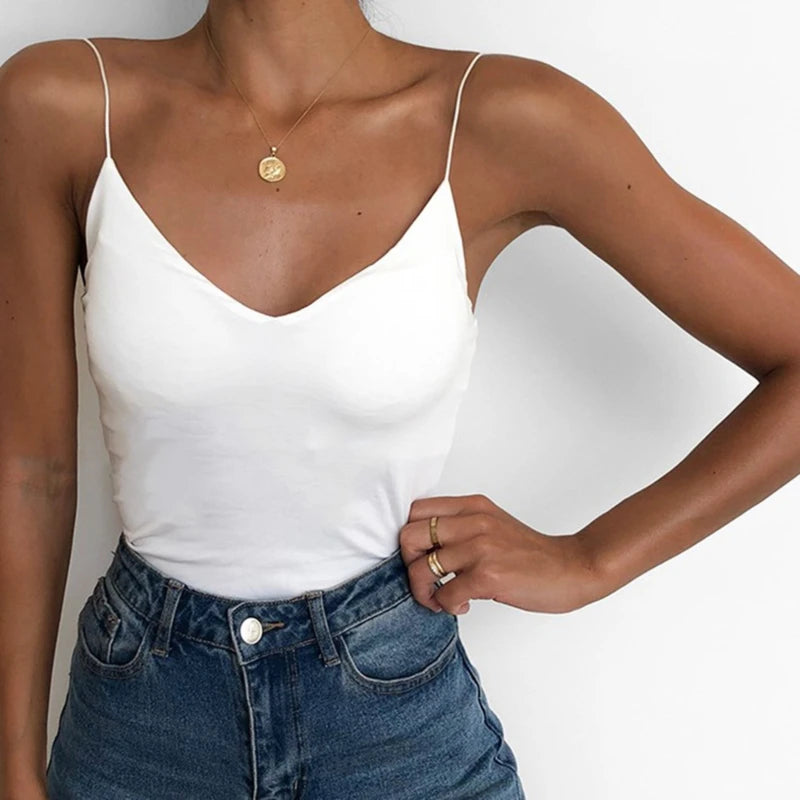 Satin Slim Sleeveless Camisole for Women | Vantora