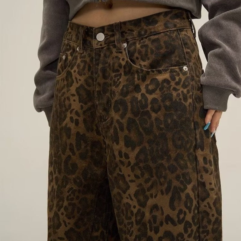 Leopard Print Slim Fit Jeans for Women | Savina