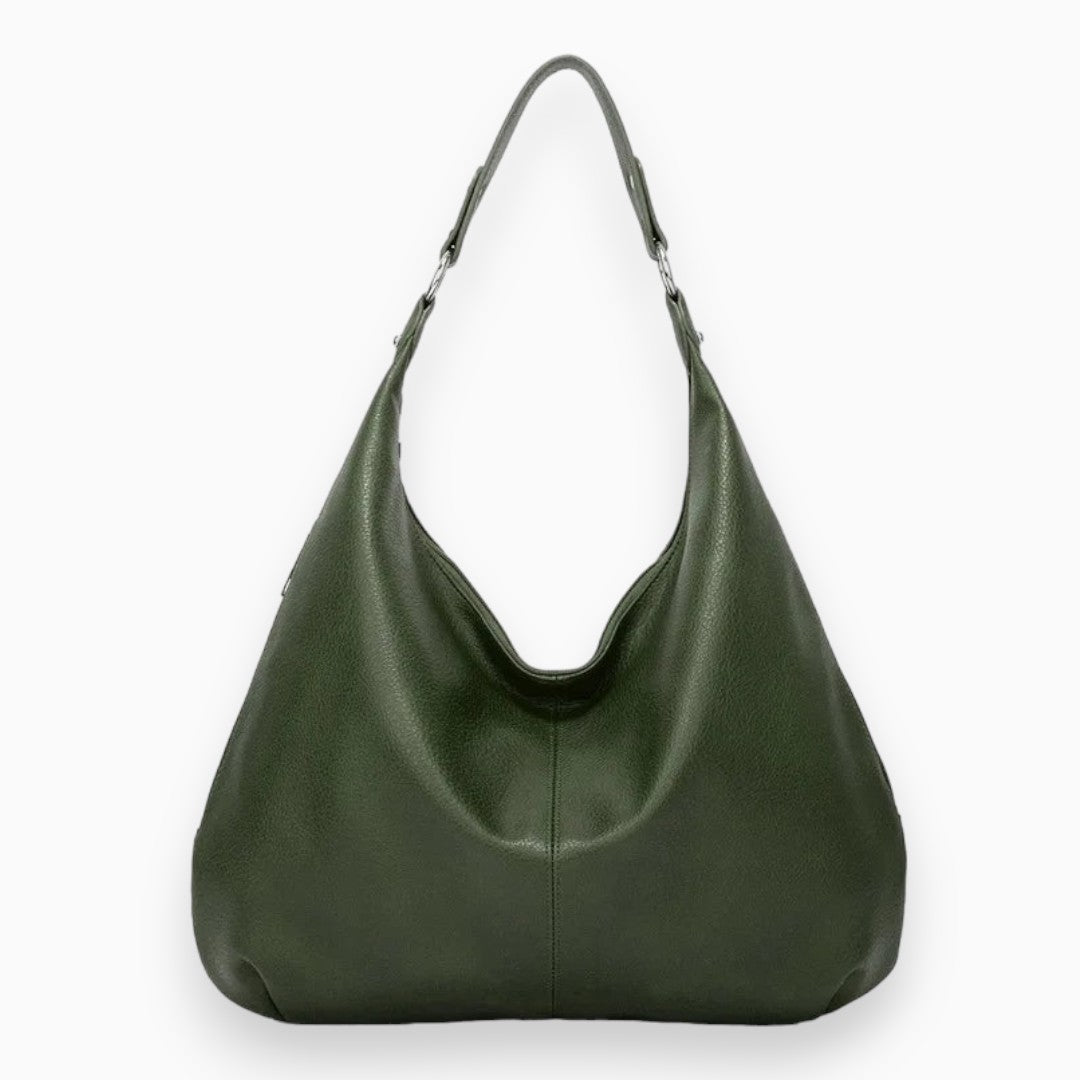Selene – Casual Faux Leather Hobo Bag Green