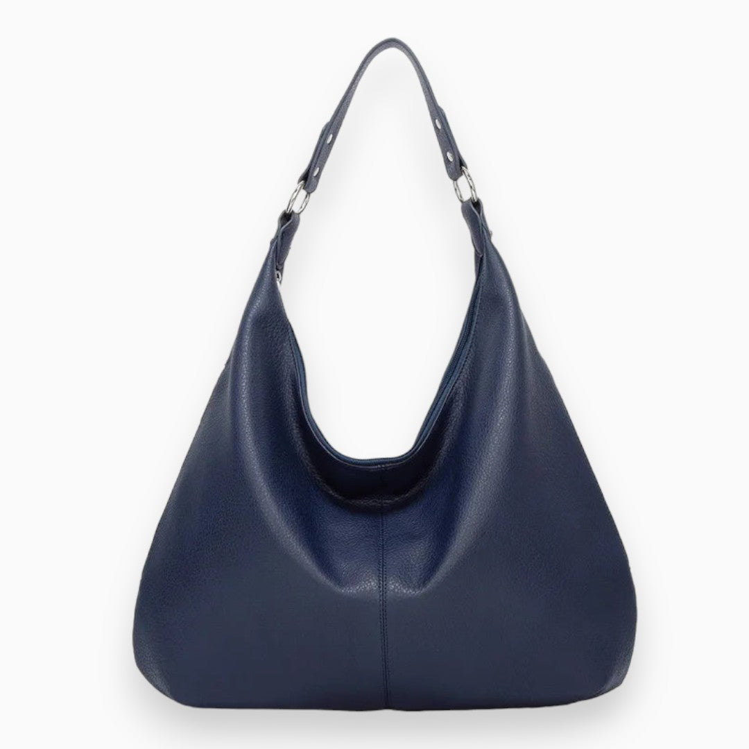 Selene – Casual Faux Leather Hobo Bag Blue