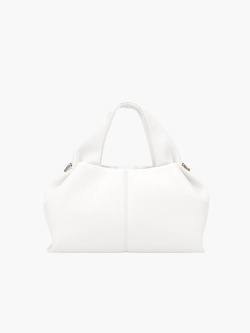 Serelina – Elegant Faux Leather Shoulder Bag White