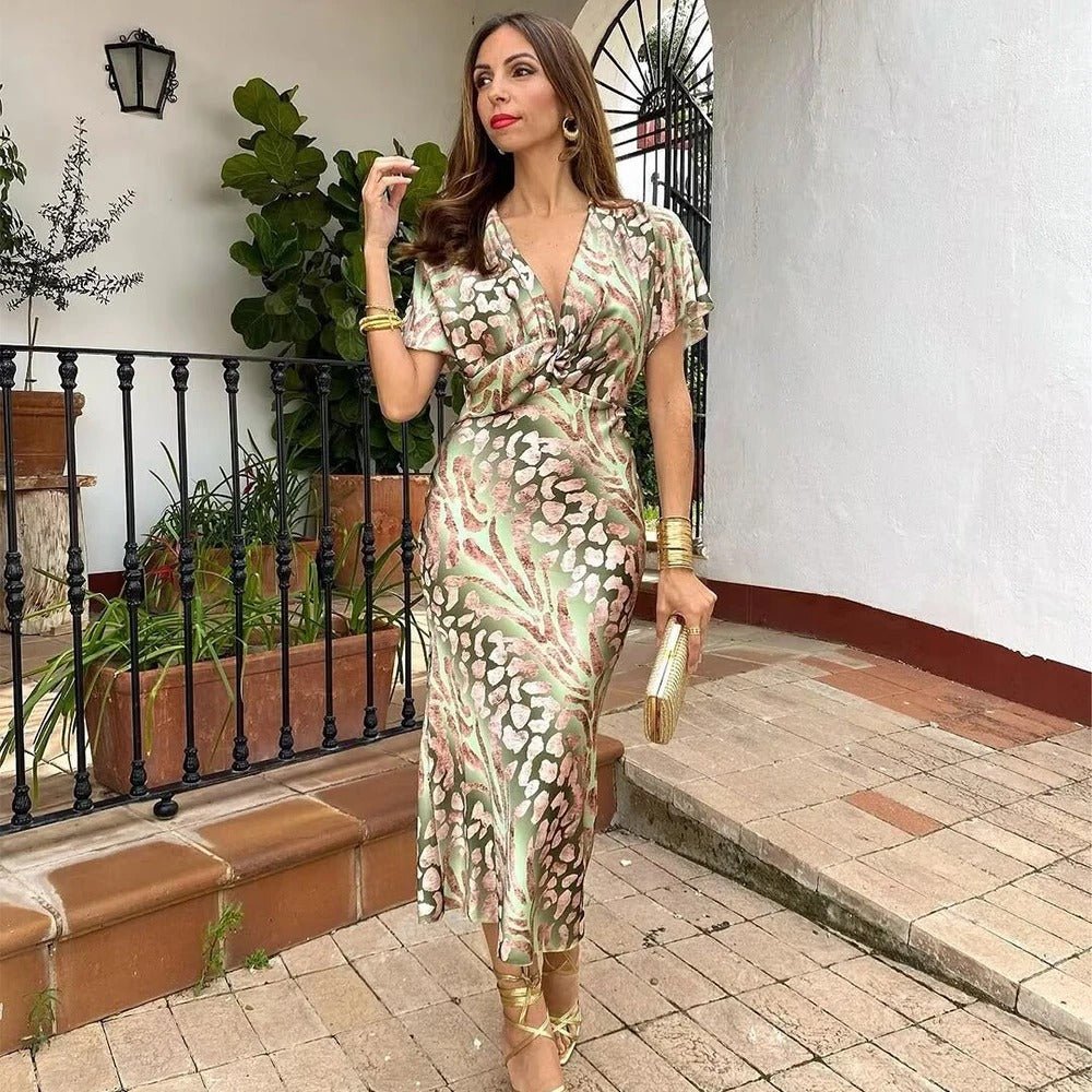 Green Signature Elegance Dress for Women | Maria Green