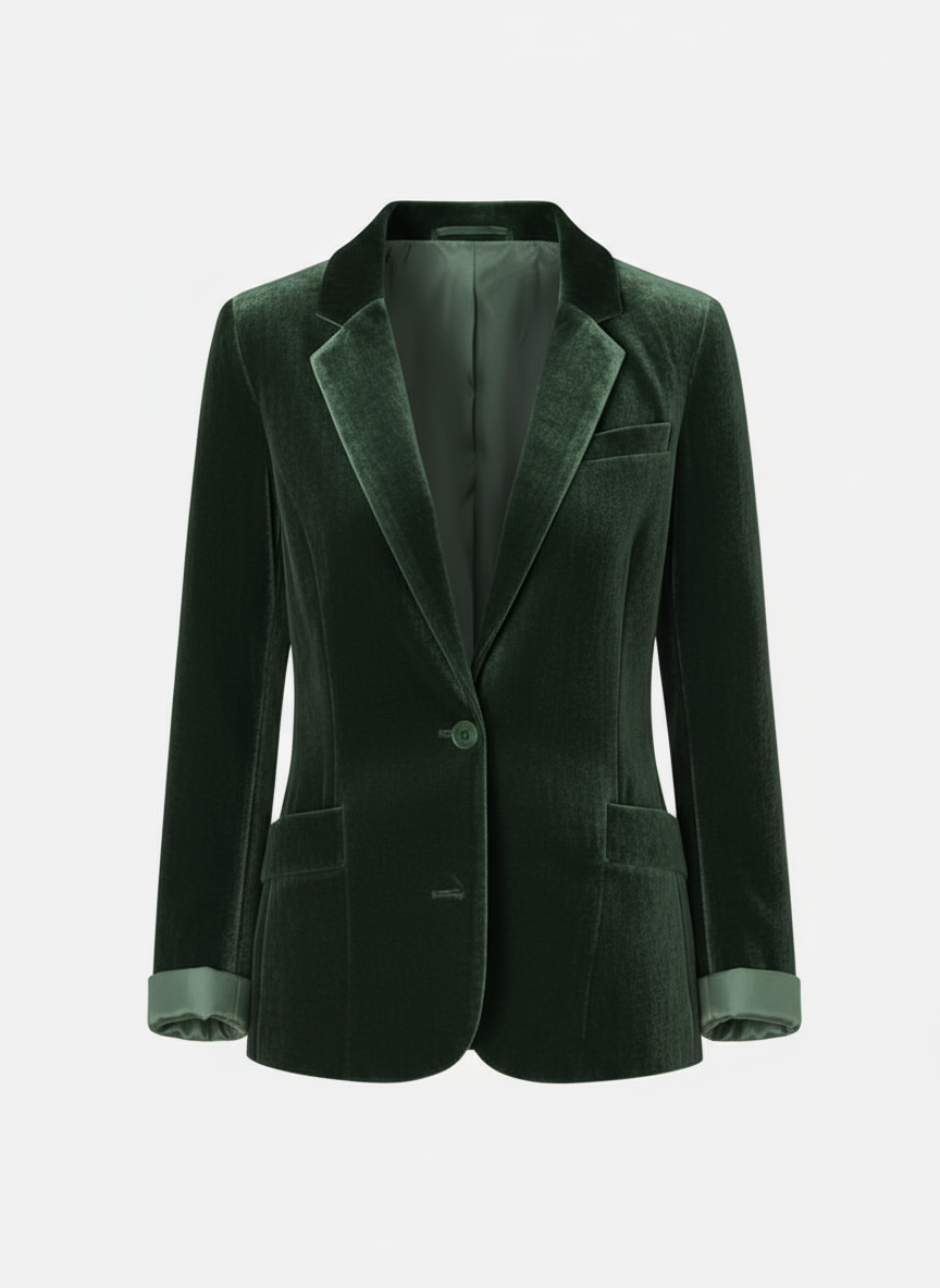 Slim-Fit Blazer Single Breasted for Women | Noémie Green