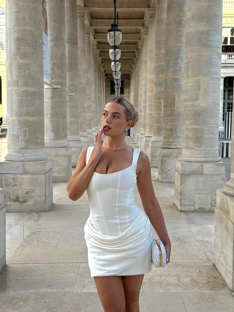 Square-Neck Mini Dress For Women | Lirina