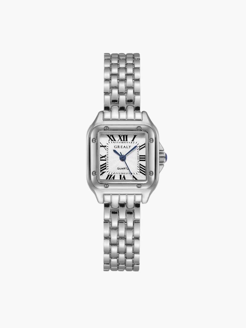 Square Gold Quartz Watch For Women | Jorina Silver One Size