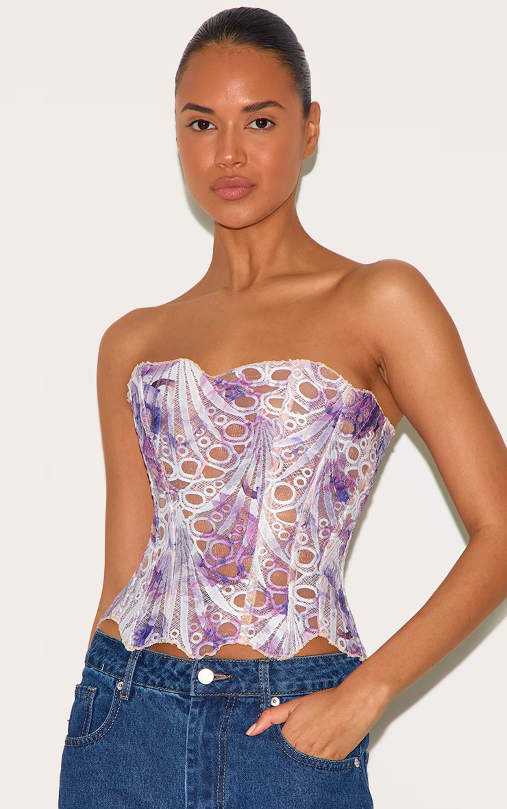 Stylish Lace Corset Top for Women | Serah