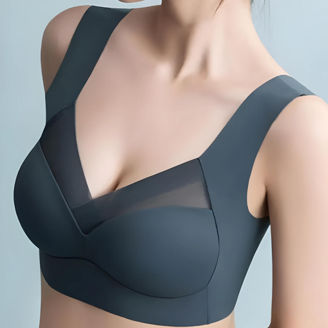 Stylish Wireless Push-Up Comfort Bra for Women | Eleanor Dark Blue