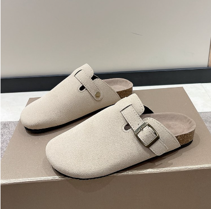 Suede Buckle Style Clogs for Women | Channah Bone