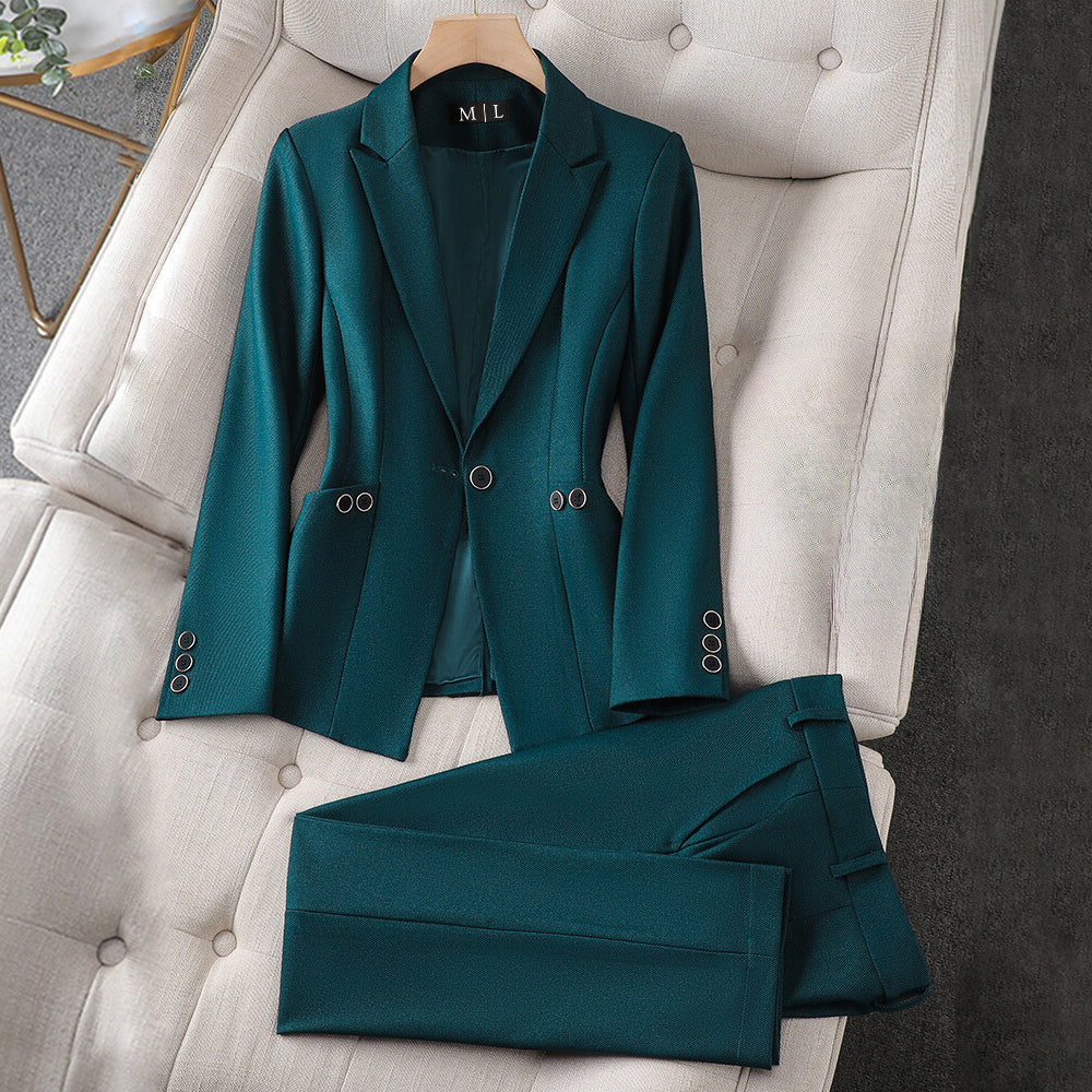 Tailored Pant and Blazet Suit Set for Women | Rossi Green