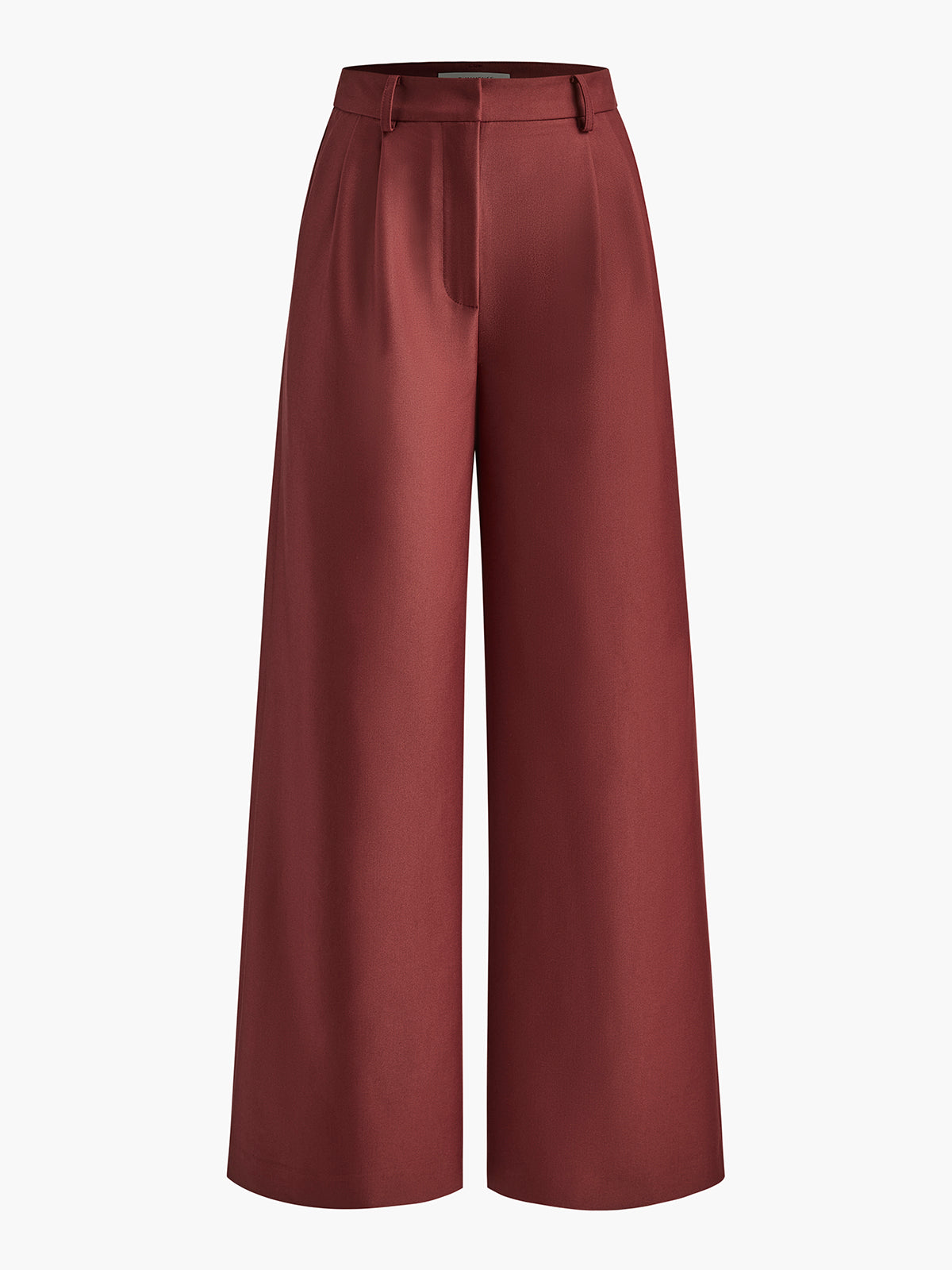 Tailored Wide-Leg Trousers for Women | Mara Red
