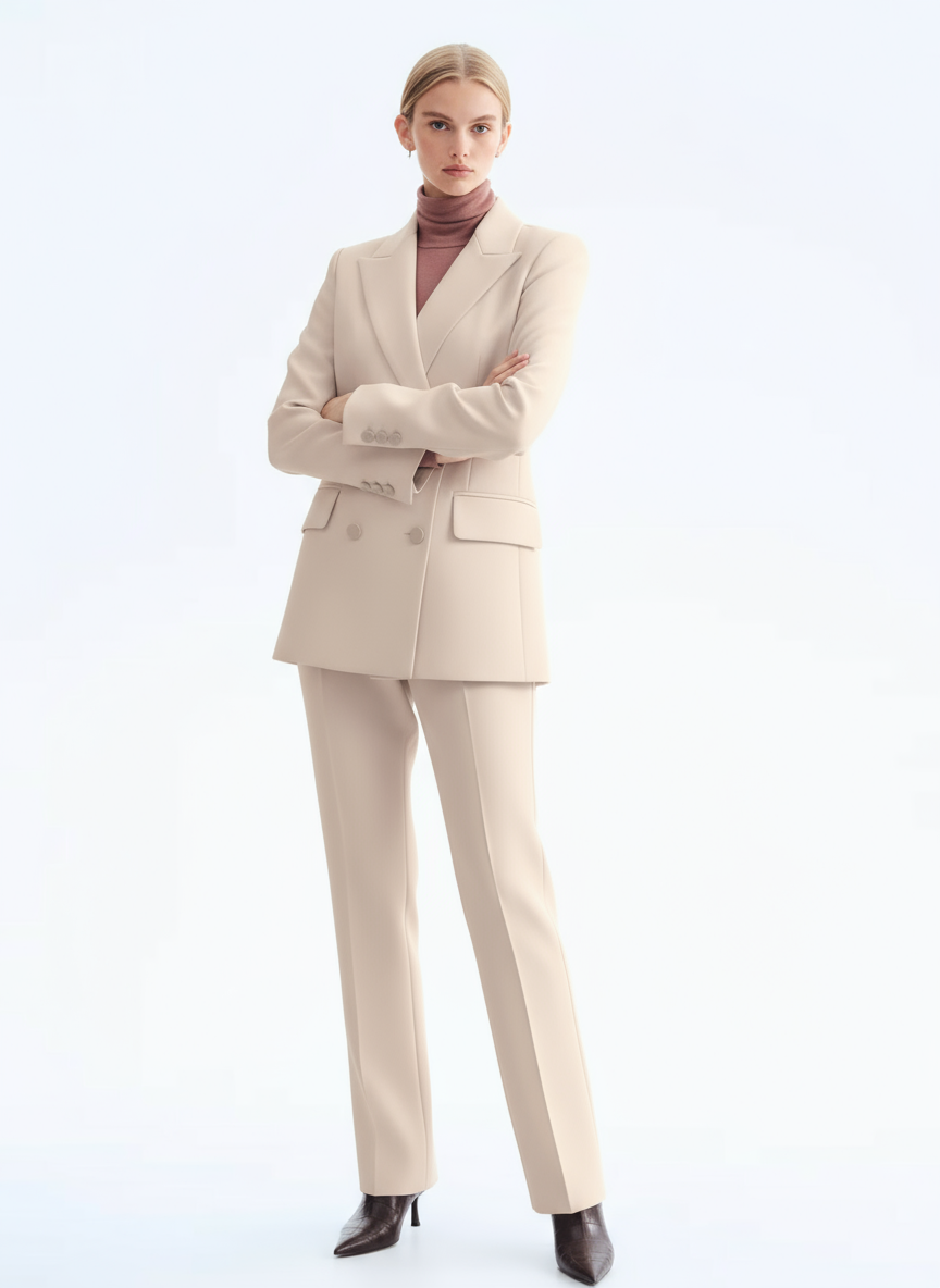 Tailored Suit Set Tapered Pants for Women | Laurienne