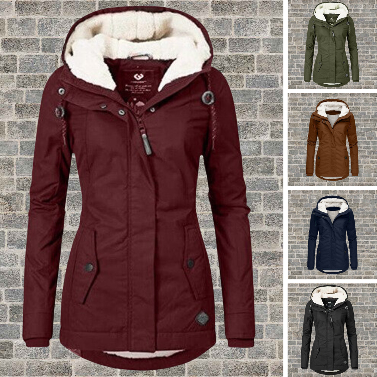 Pleated Cotton Hooded Coat Stylish Design for Women | Taylor