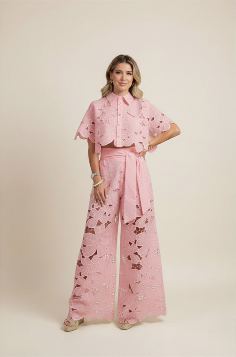 Two-Piece Formal Set For Women | Jentara Pink