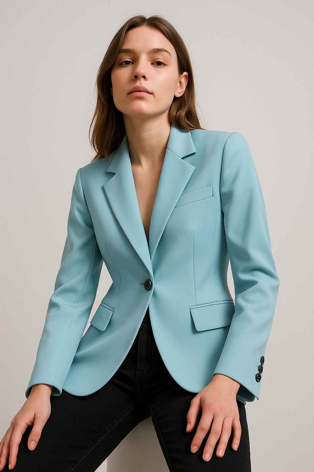 Tailored Single-Breasted Blazer for Women | Valeria