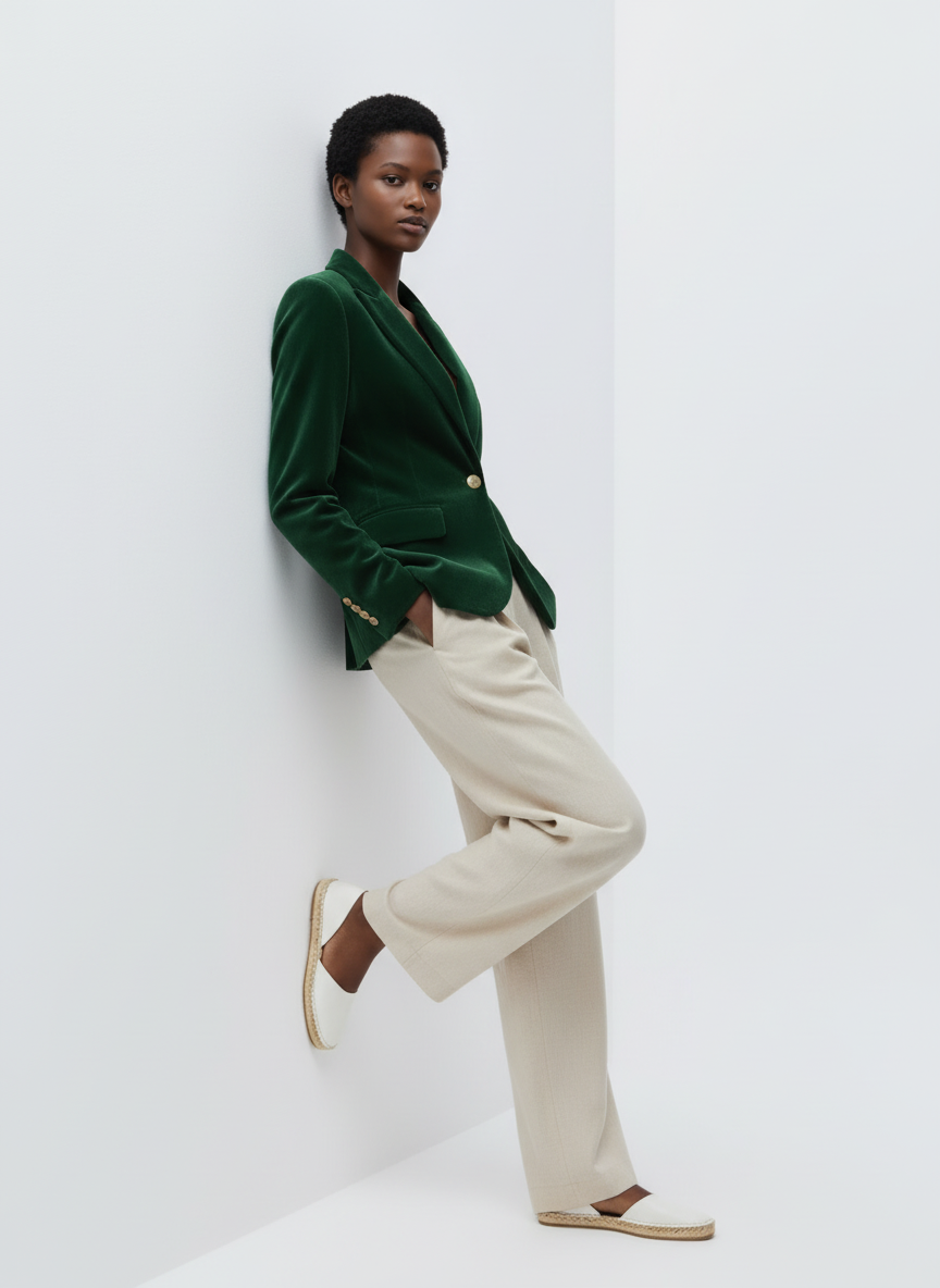 Velvet Blazer Tailored Fit for Women | Vivienne