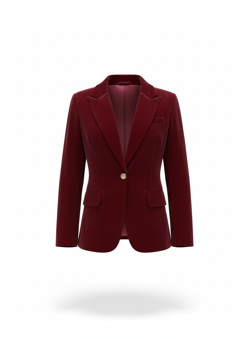 Velvet Blazer Tailored Fit for Women | Vivienne